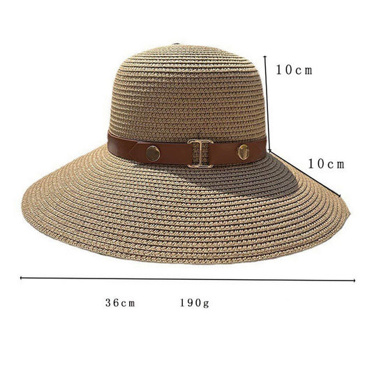 SUMMER SUN STRAW HAT FOR WOMENS BEACHWEAR_CWAH1150