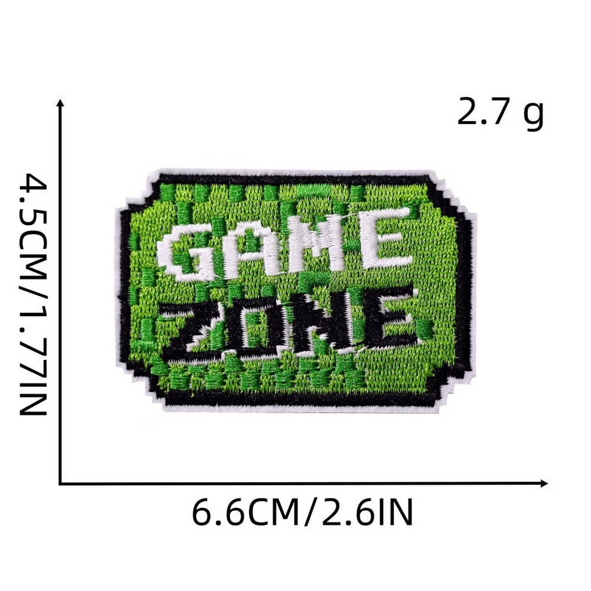 GREEN GAME CARTOON EMBROIDERED PATCH