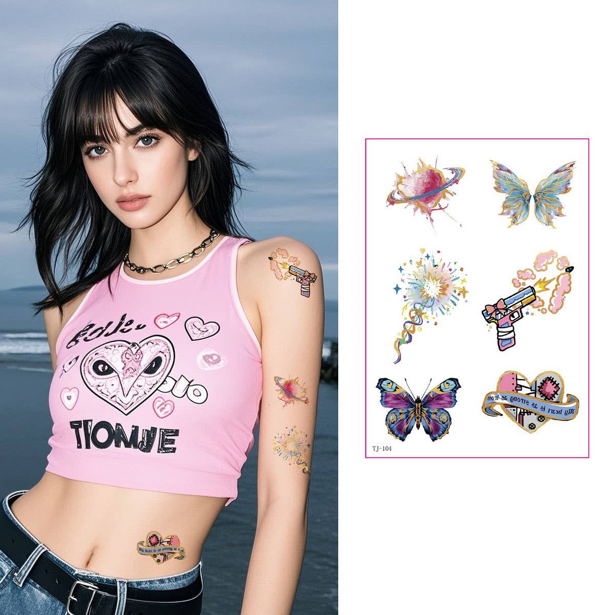 Gold Foil Tattoo Stickers for Girls ?Chic & Classy