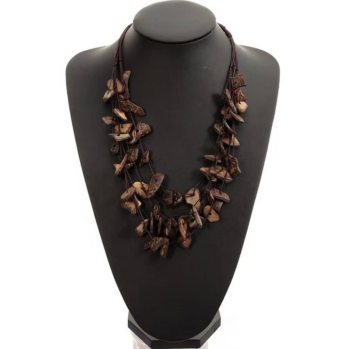 HANDMADE COLORFUL RICE BEAD FLOWER NECKLACE