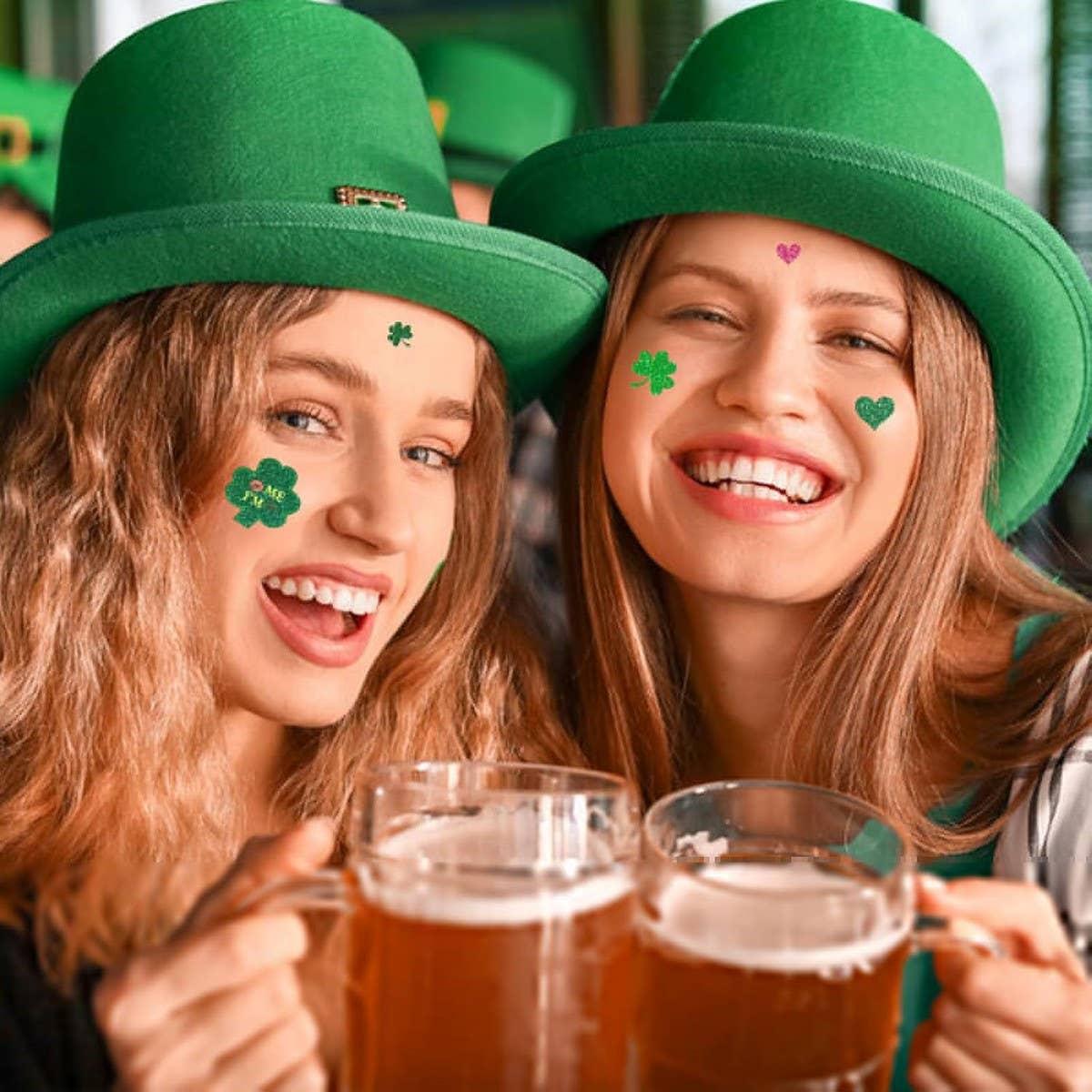 Glitter Leaf Cartoon Tattoo Stickers for Party