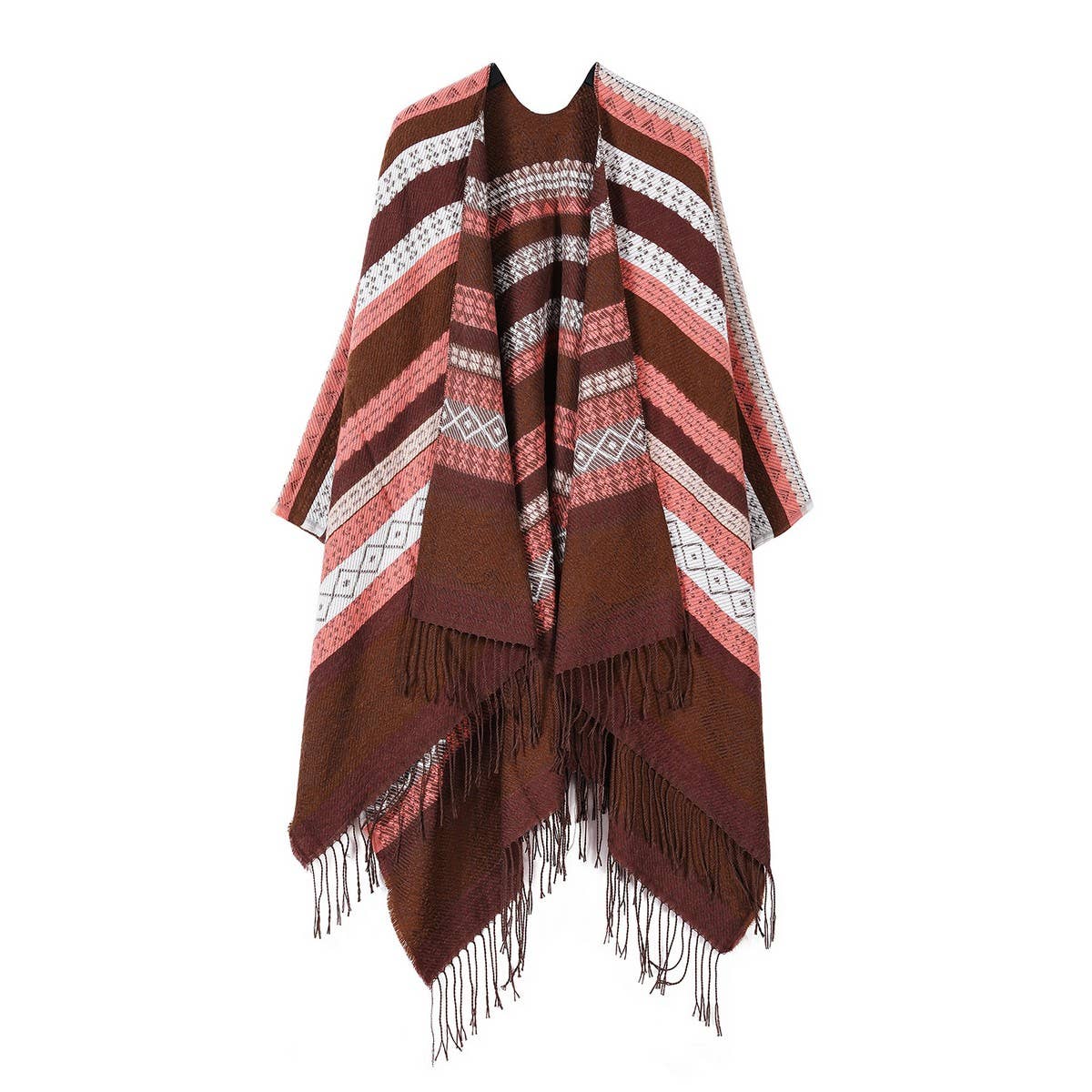 CAPE DARK DOUBLE-SIDED WARM OUTER WEAR THICK SHAWL_CWASC2123