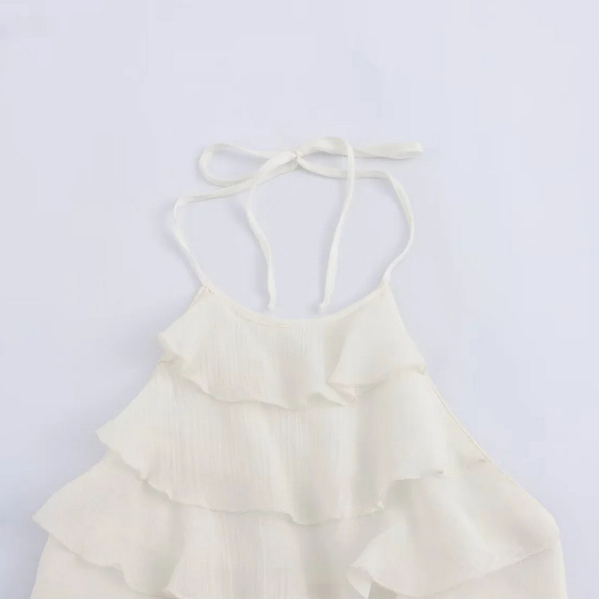 Halter Neck Layered Top ? French Summer Style