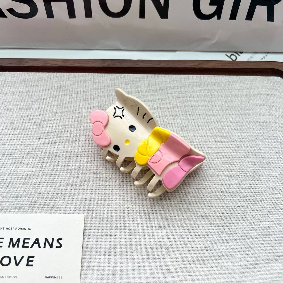 Cute Cat Hair Claw ? Acetate Cartoon Animal Clip