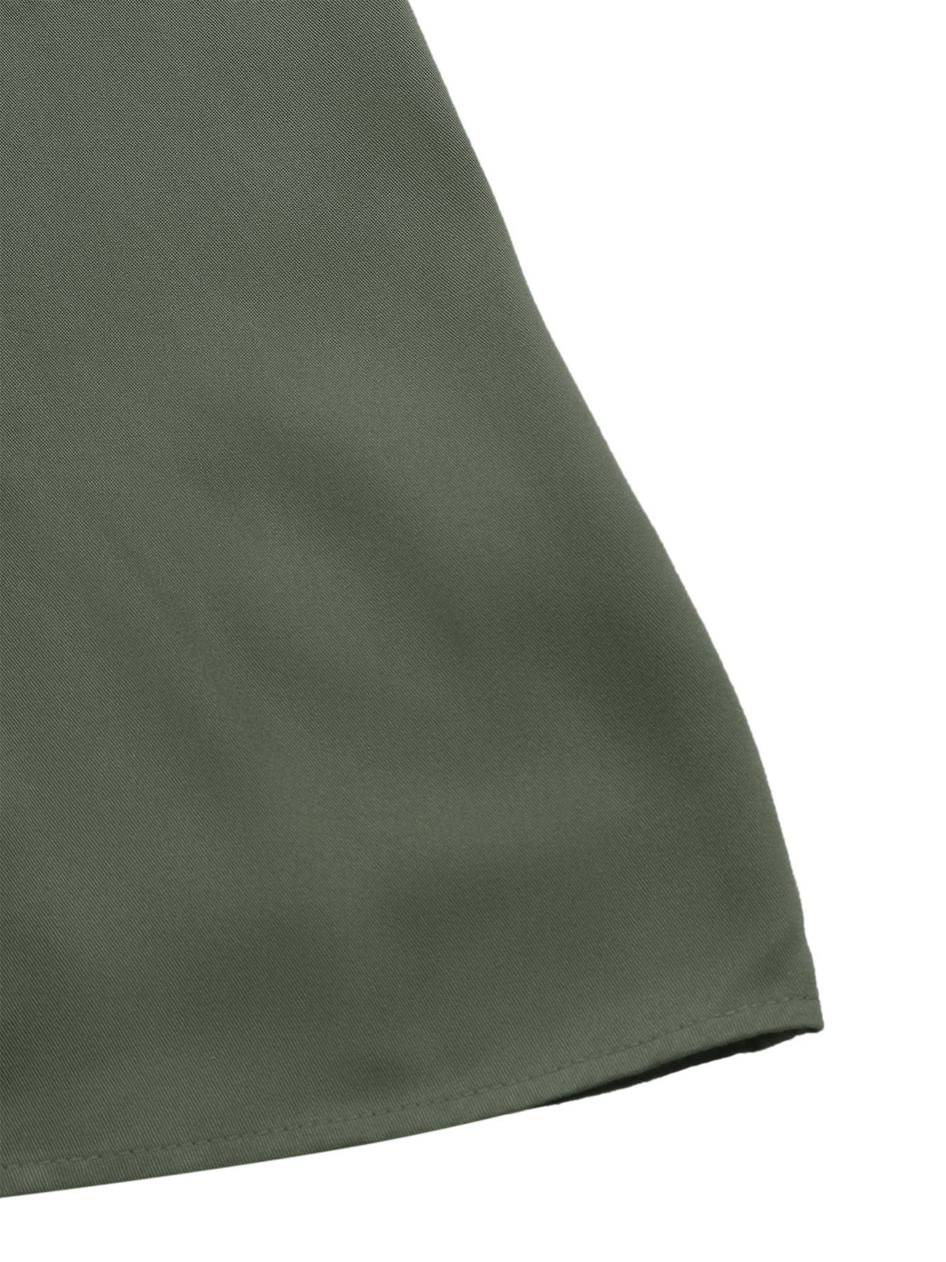 Sleeveless V-neck dress in solid color with split