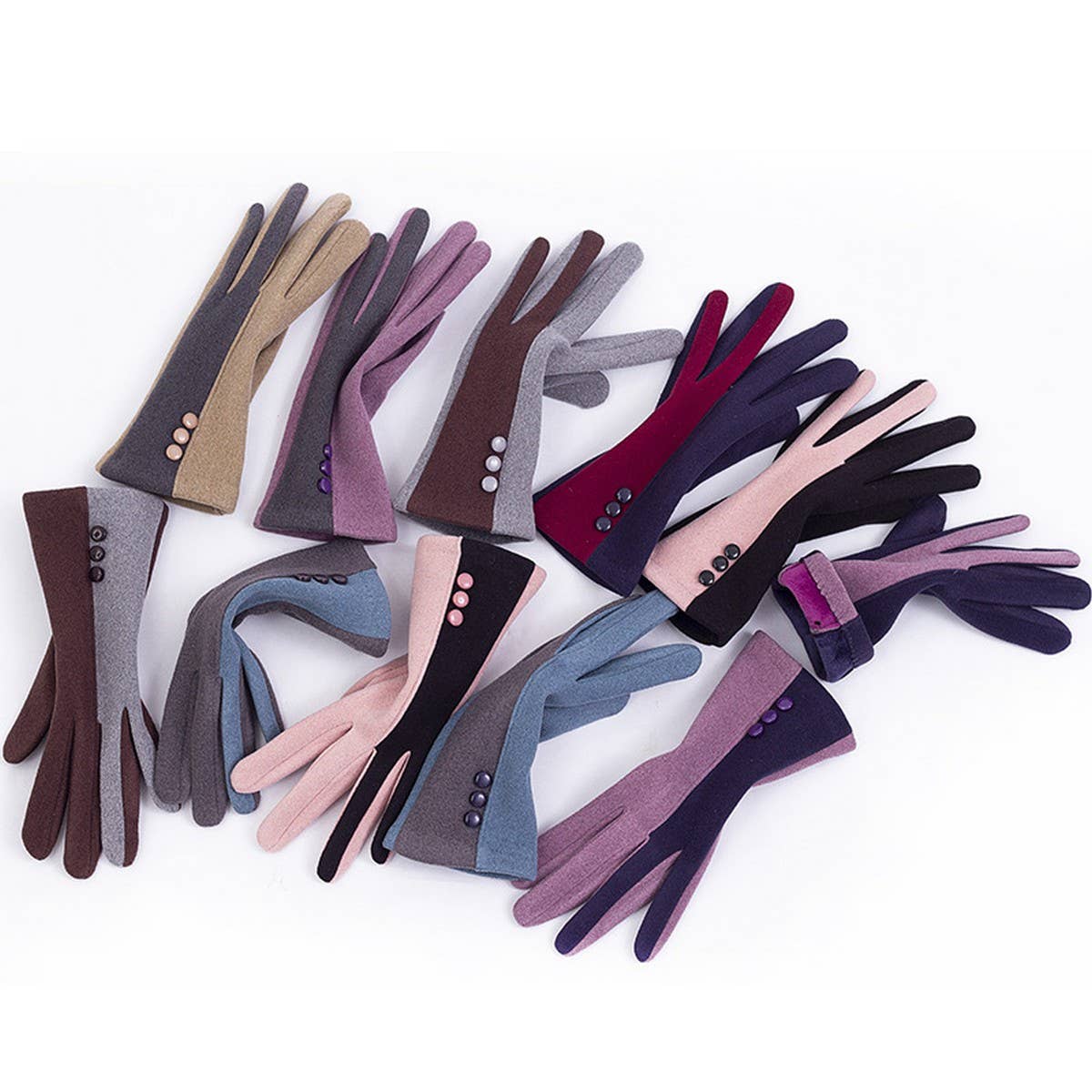 AUTUMN AND WINTER WARM COLOR MATCHING GLOVES_CWMM1544