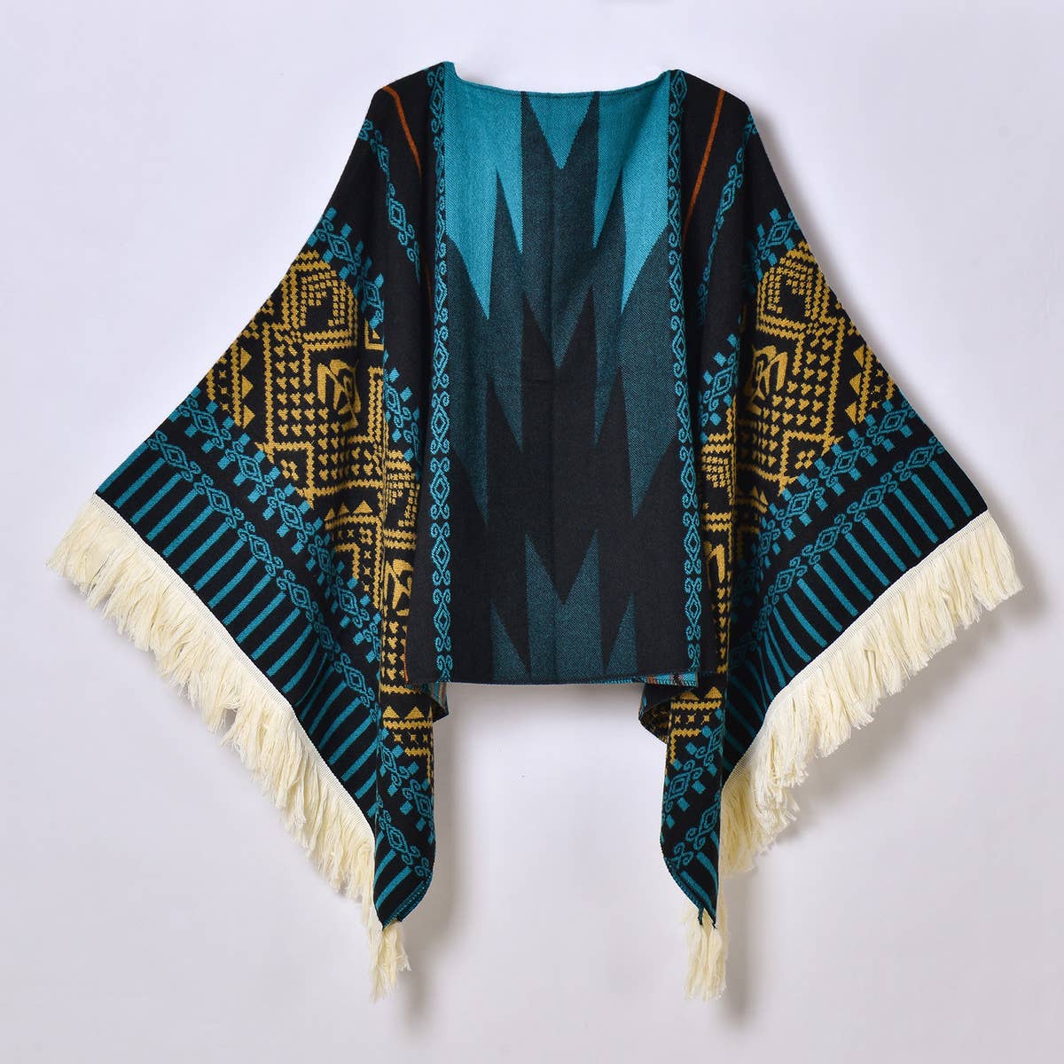 OUTDOOR WARM TASSEL JACQUARD SHAWL_CWASC0961