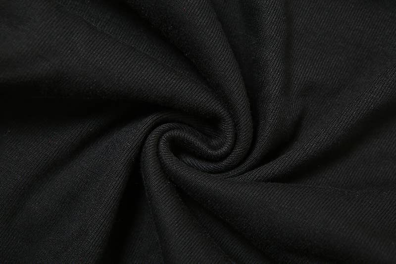 FASHION LACE LETTER-PRINTED LONG SLEEVE TOP