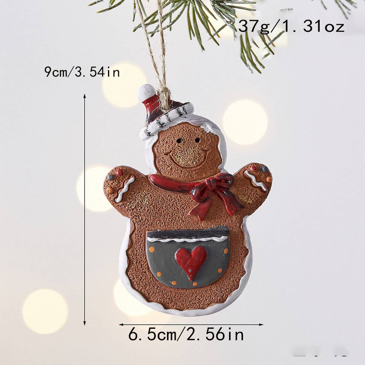 CWMM10419_CHRISTMAS GINGERBREAD MAN TREE ORNAMENT DECOR
