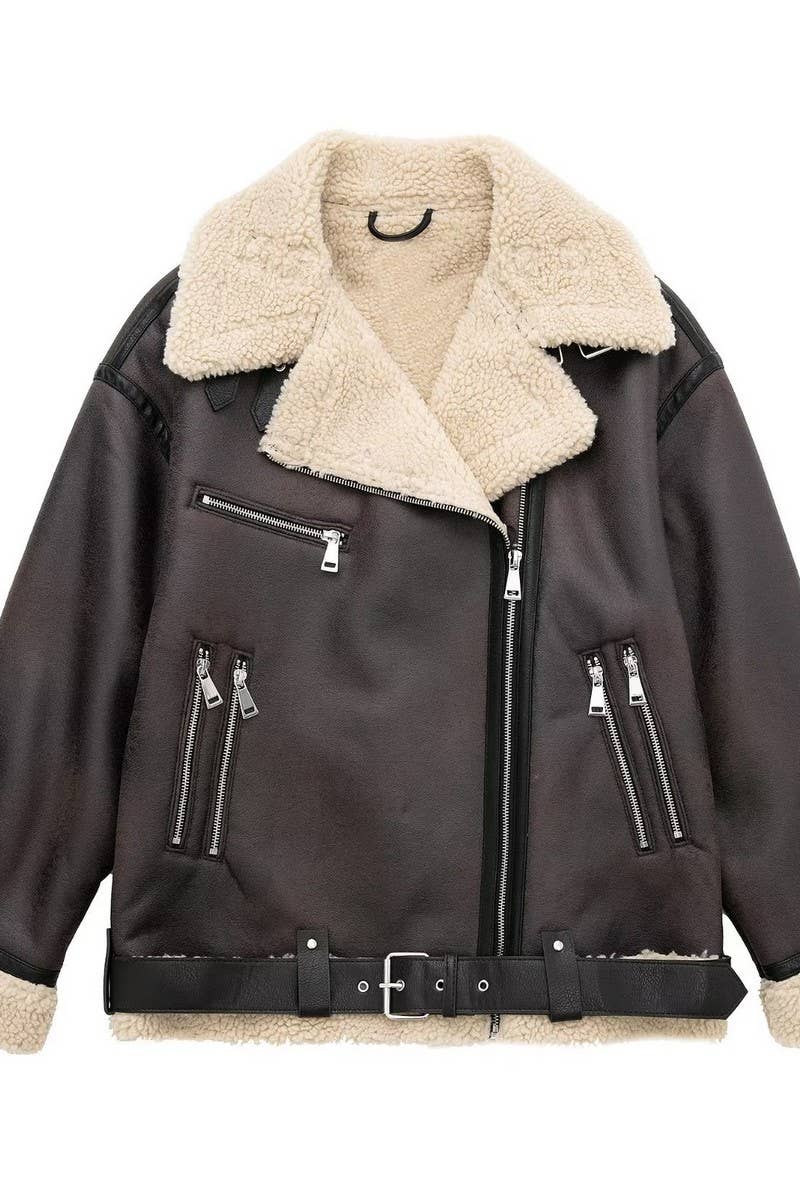 CWOCO0312_DOUBLE-FACED LEATHER JACKET WITH BELT