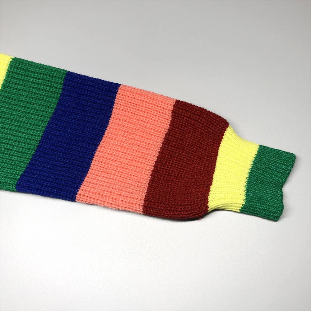 Turtleneck colour-matching loose sweater