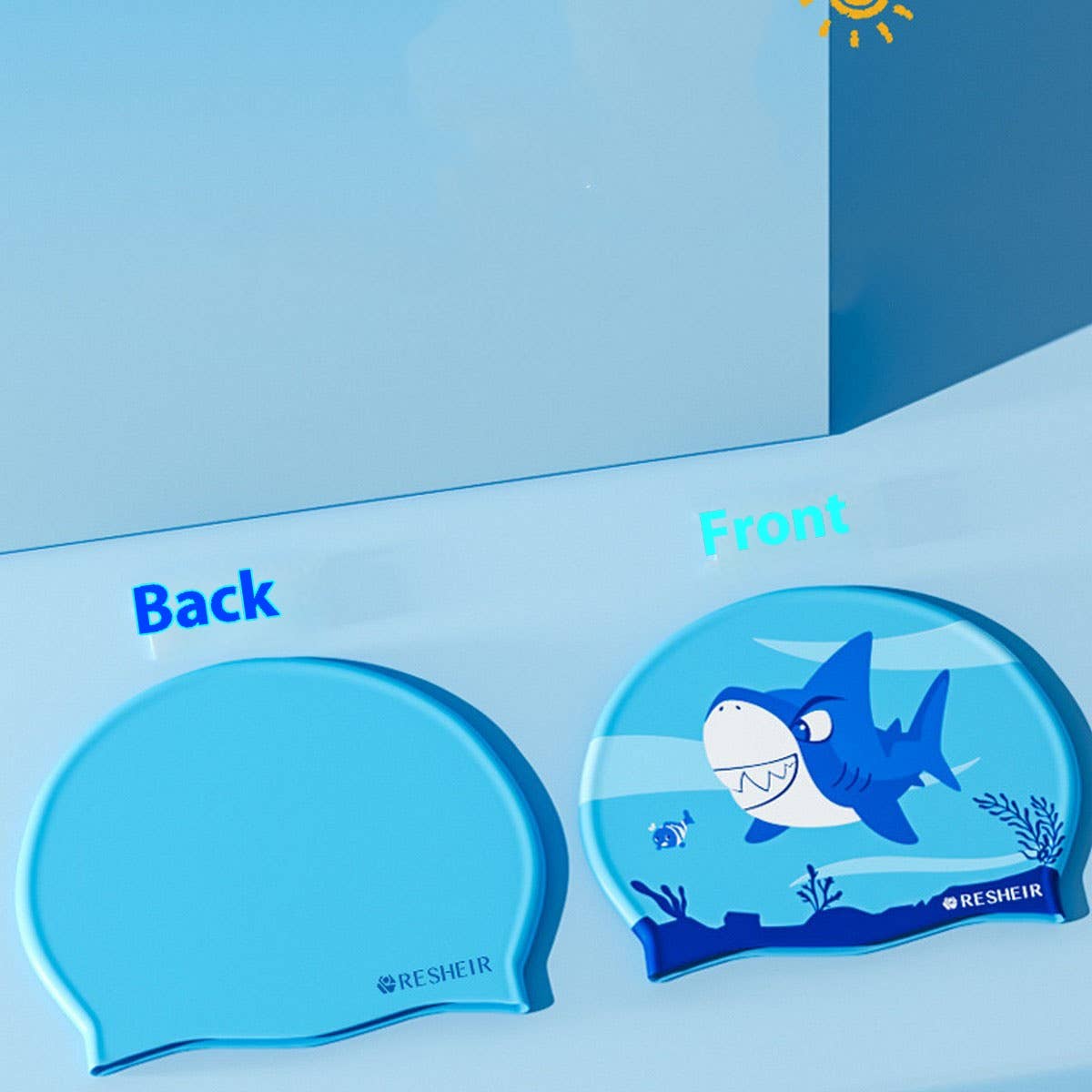 Kids' Waterproof Silicone Swim Cap ? Cute & Comfy