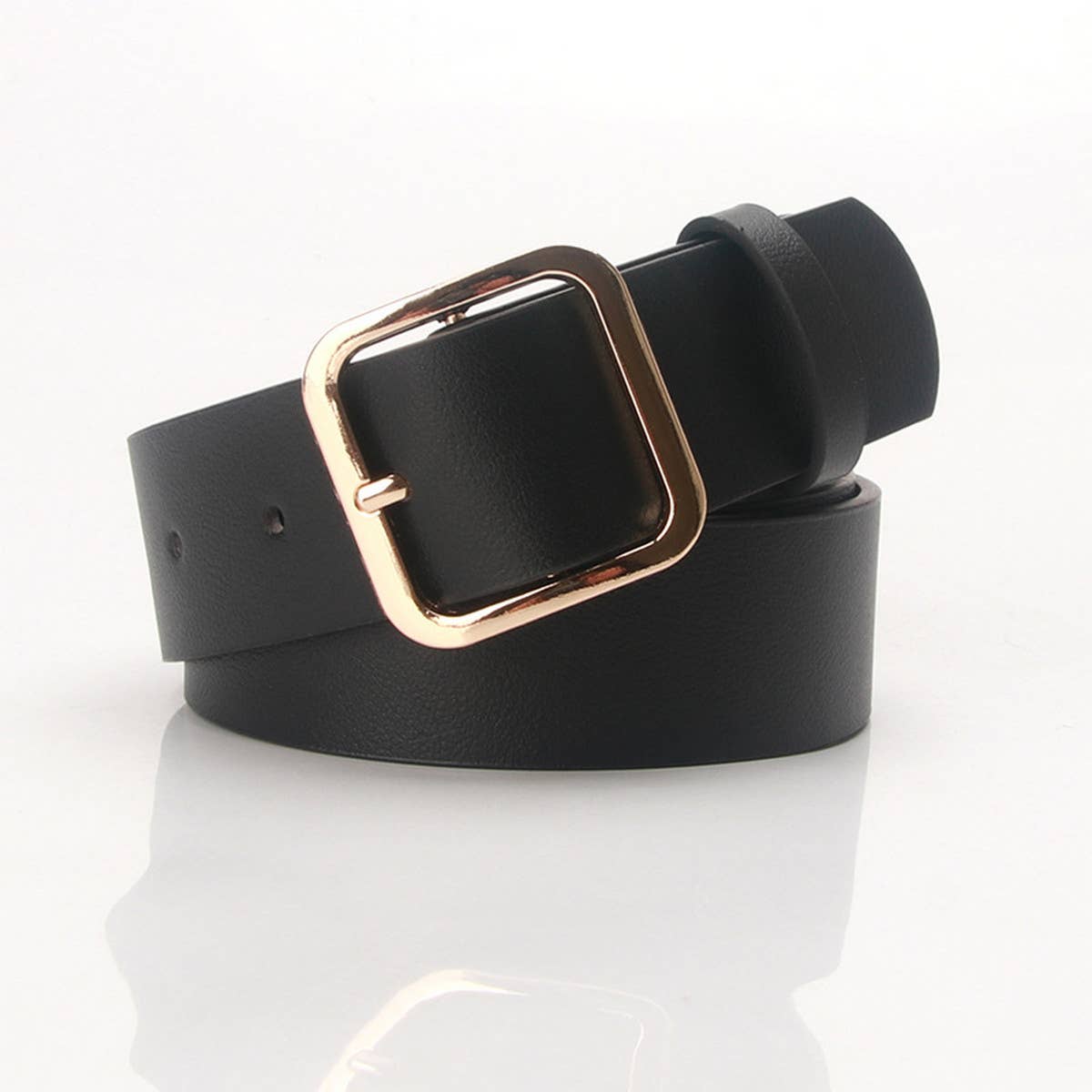 CWABE0925_CASUAL SQUARE BUCKLE BELT