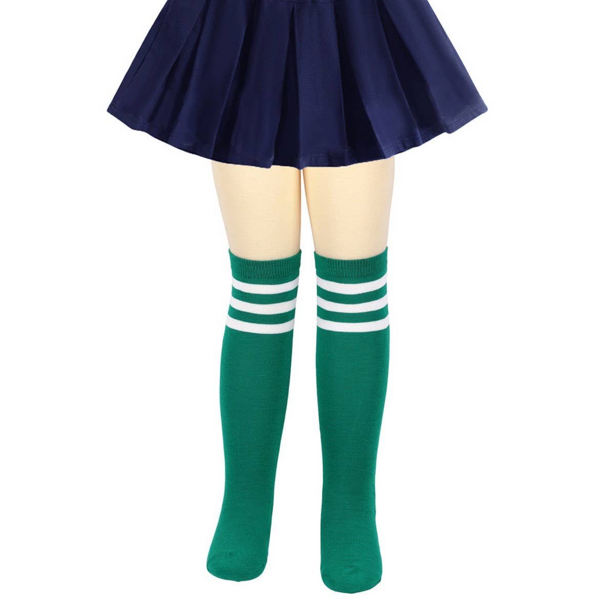 CWMM10085_KIDS STRIPED KNEE-HIGH SOCKS COSPLAY