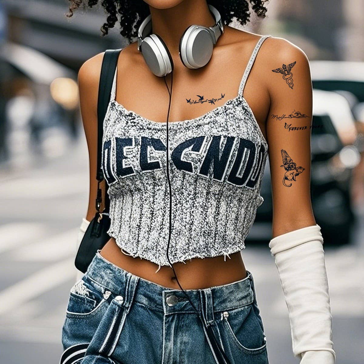 Street Style Juice Tattoo Stickers Waterproof_CWMM8353