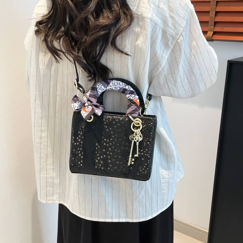 Retro handbag single-shoulder toffee bag