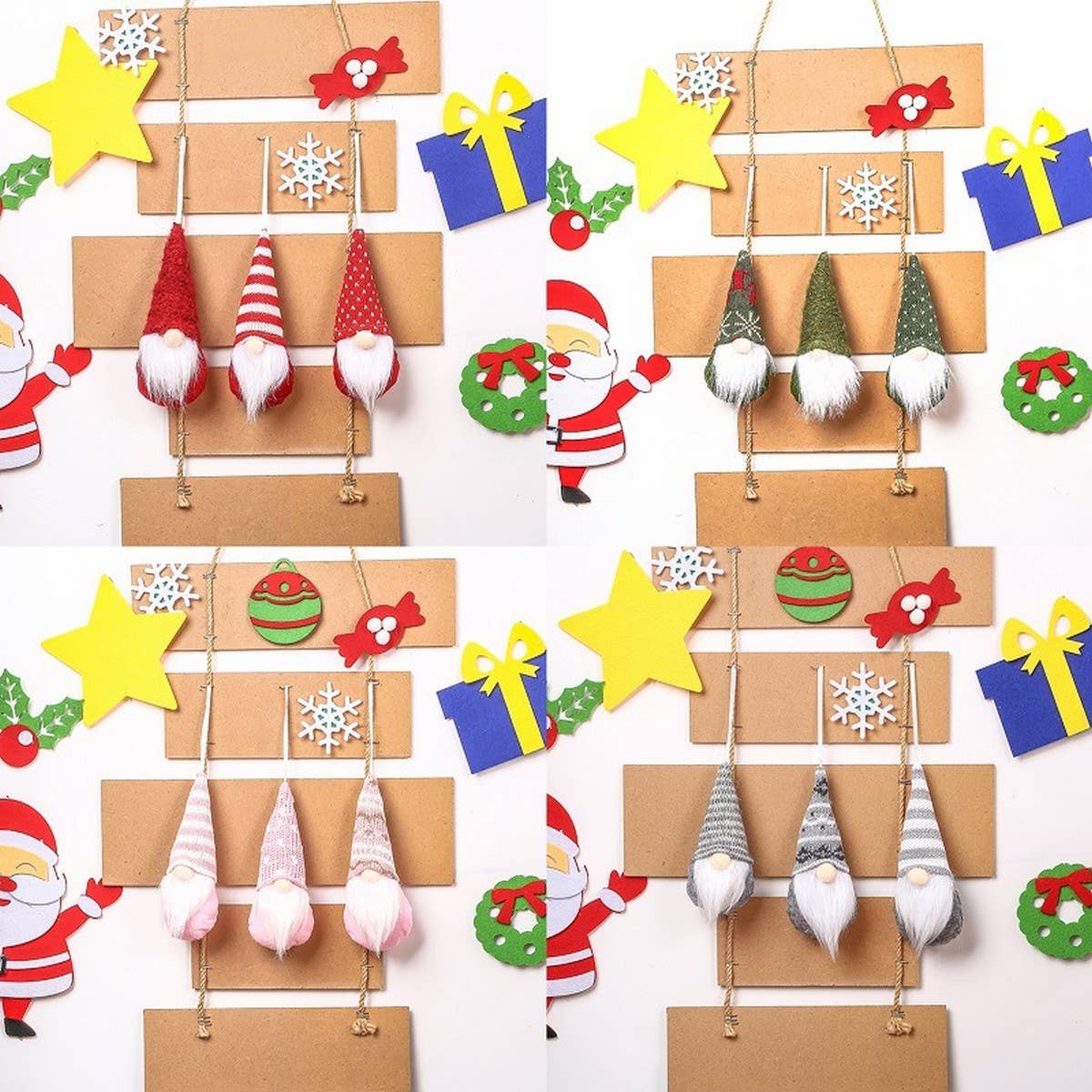 CHRISTMAS DECORATIONS KNITTED SMALL PENDANTS