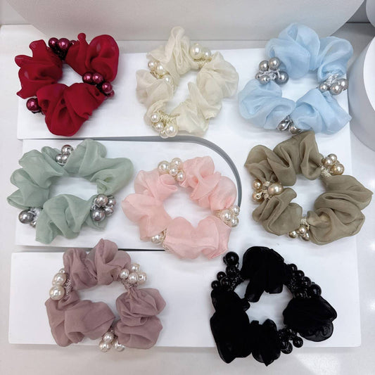 Elegant Pearl Hair Tie Cute Ponytail Holder