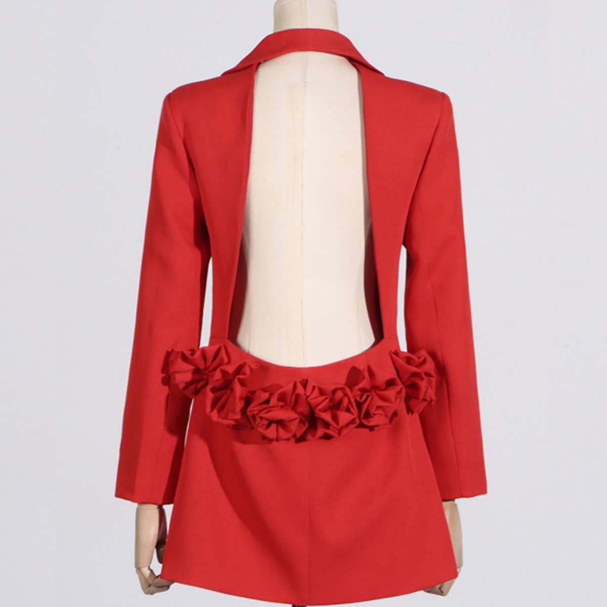 Sexy Slim Fit V-Neck Long Sleeve Blazer for Women