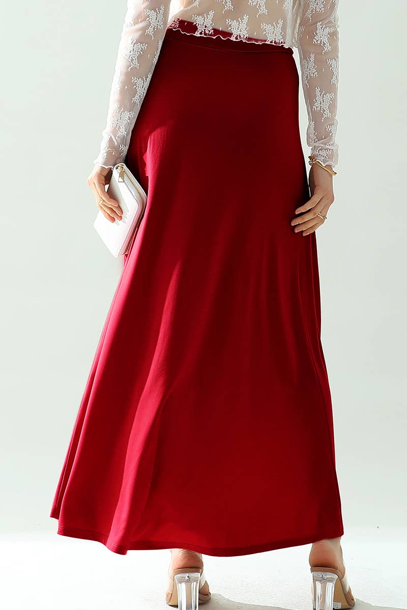 CWBLS117-P_High Waisted Maxi Wrap Skirts with Slit