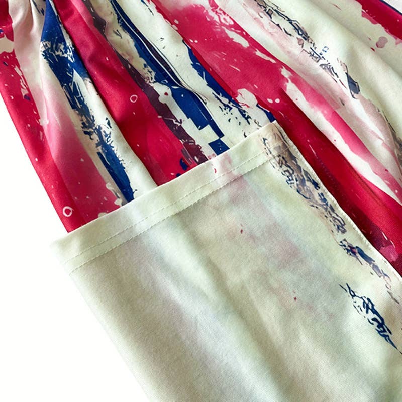 INDEPENDENCE DAY ELASTICATED WIDE-LEG PANTS