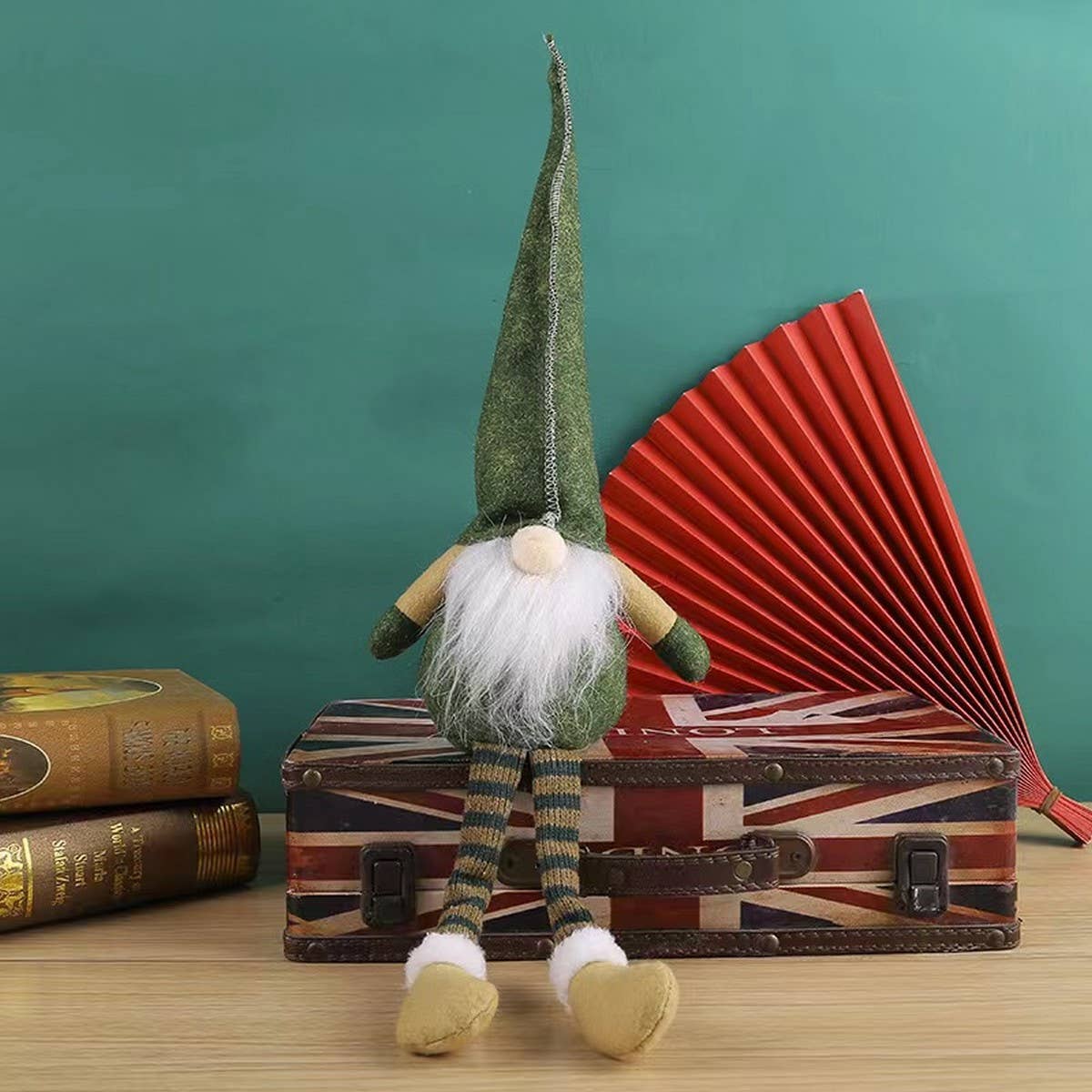 CHRISTMAS DECORATIONS LONG-LEGGED DOLL FIGURINE