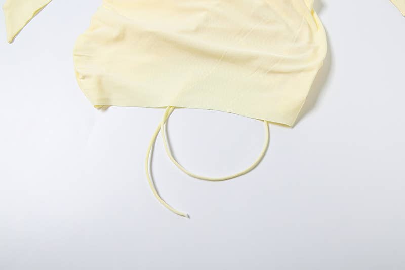 Sexy Halter Cowl Backless Top and Skirt Set