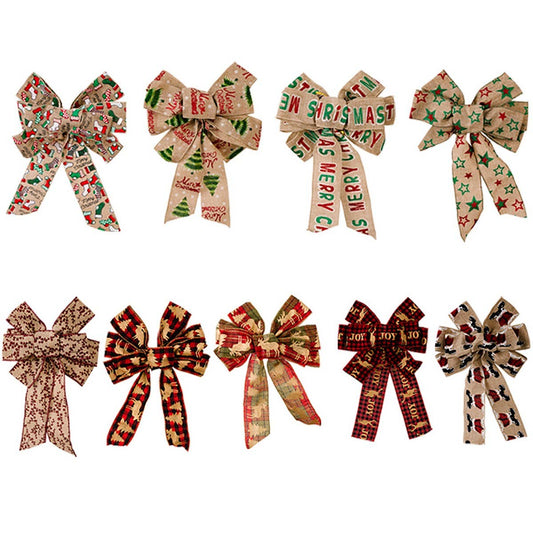CWMM10252_ST. PATRICK DAY CHRISTMAS RIBBON BOW ORNAMENTS