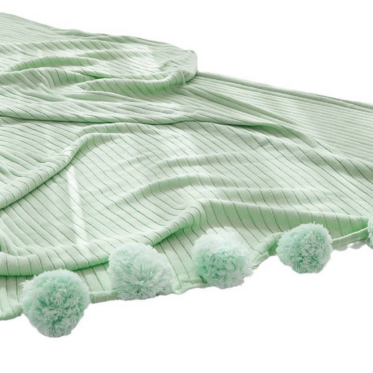 NEW KNITTED BALL AIR CONDITIONING THROW BLANKET