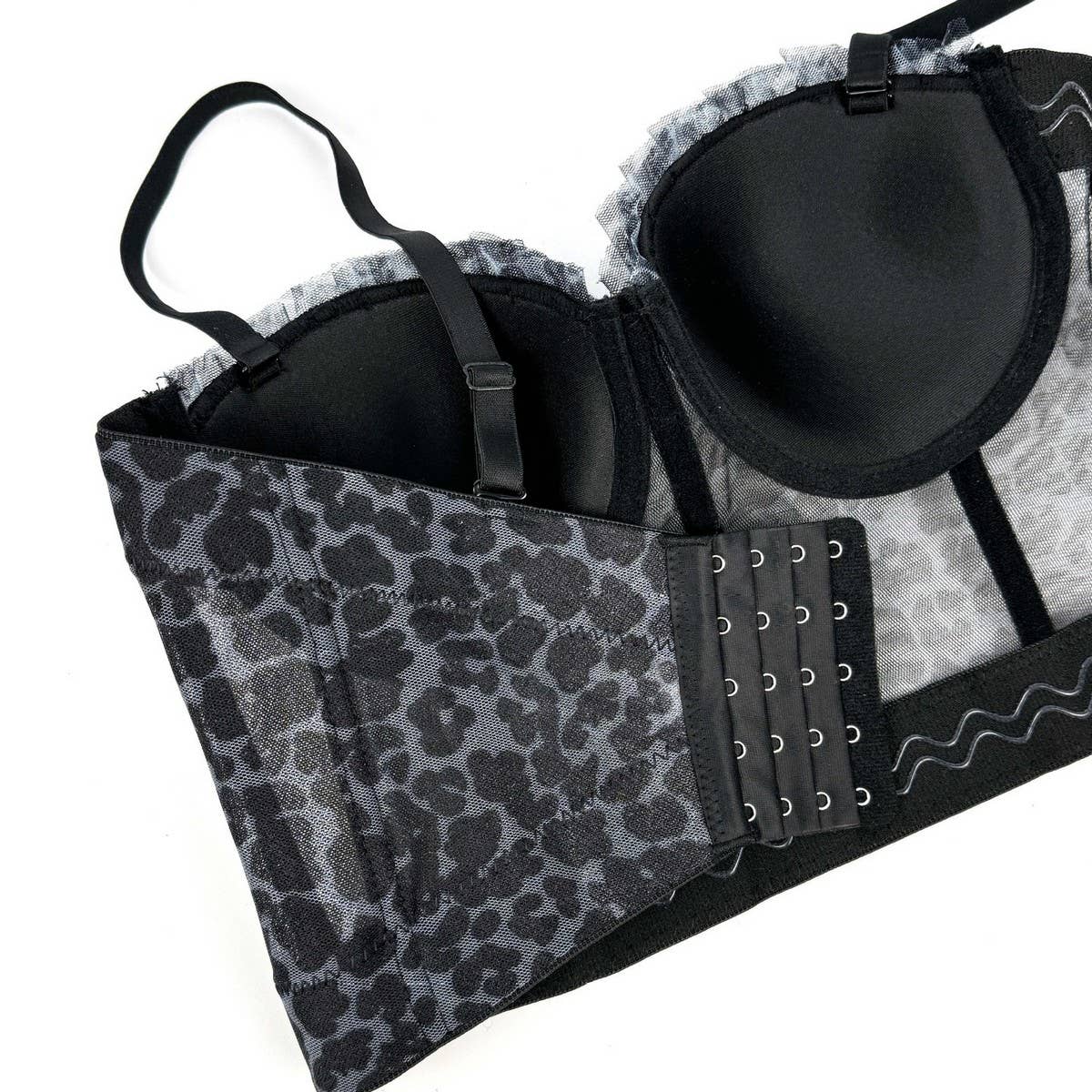 DESIGN PLEATED TUBE TOP SEXY HERRINGBONE BRA