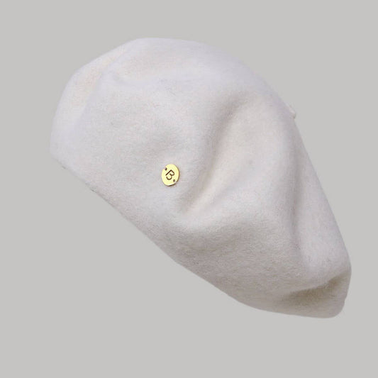 SIMPLE FRENCH BERET WITH LETTER B LOGO_CWAH1938