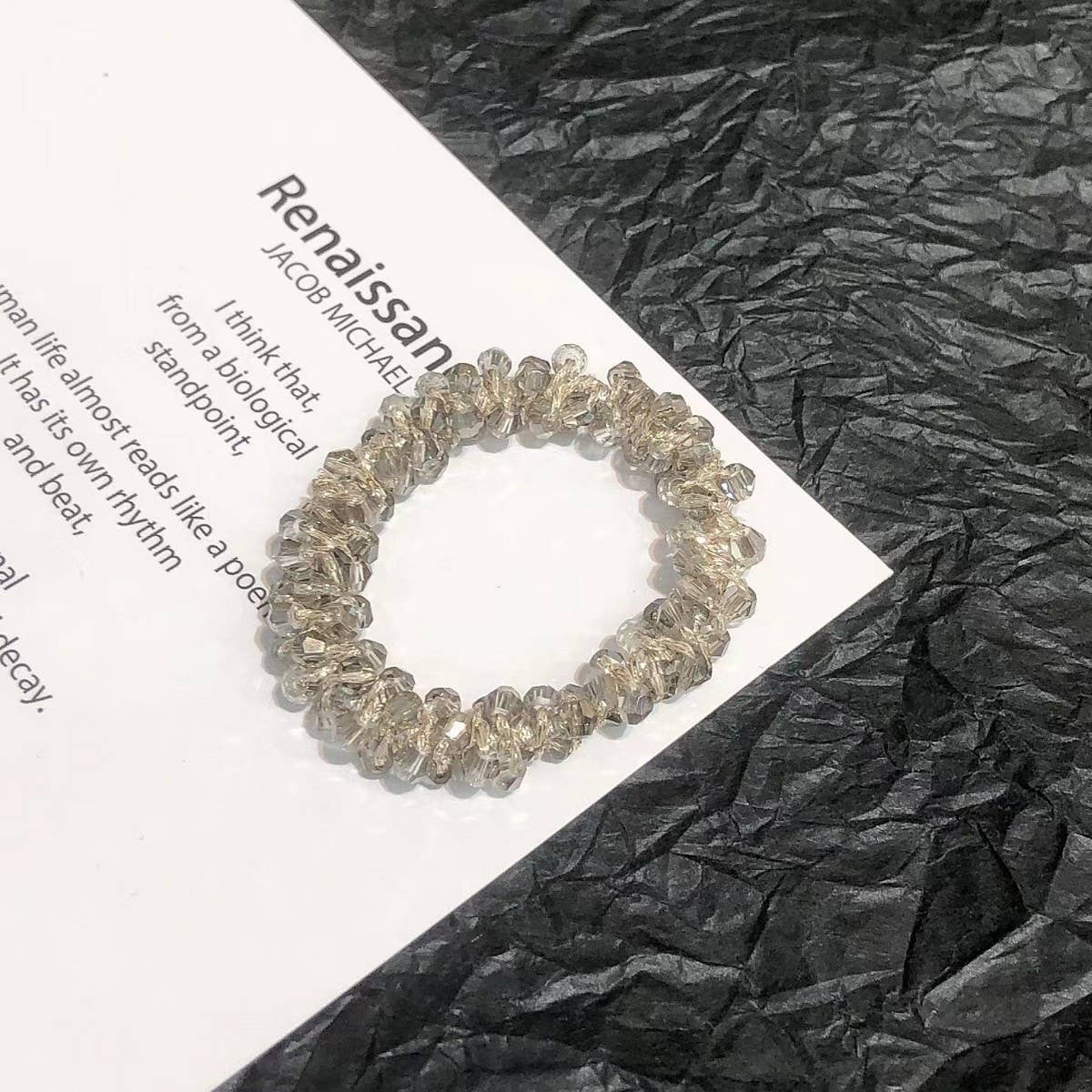 Cute Crystal Vintage Hair Tie Sweet Ponytail Band