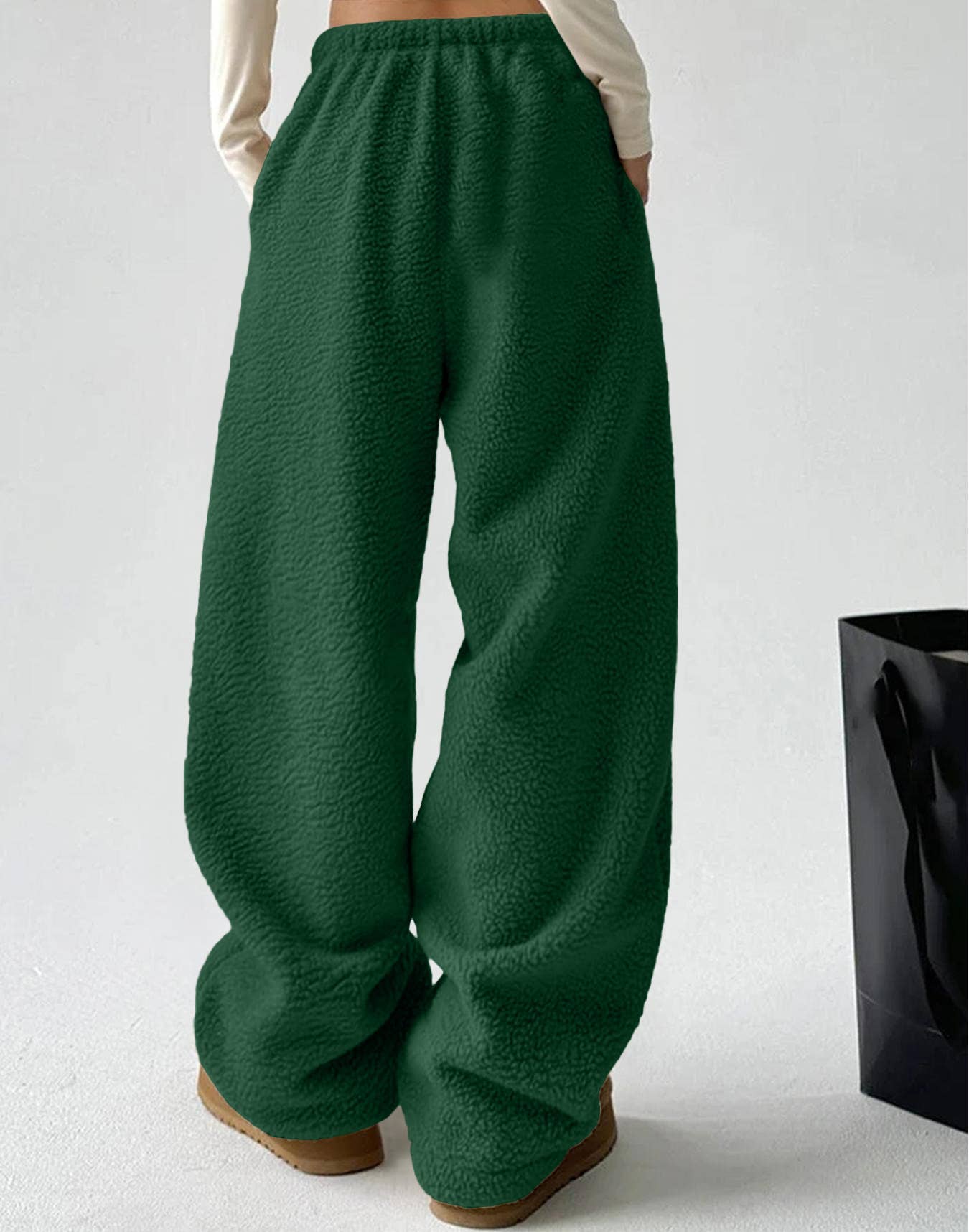 Simple,comfortable casual solid-color long pants