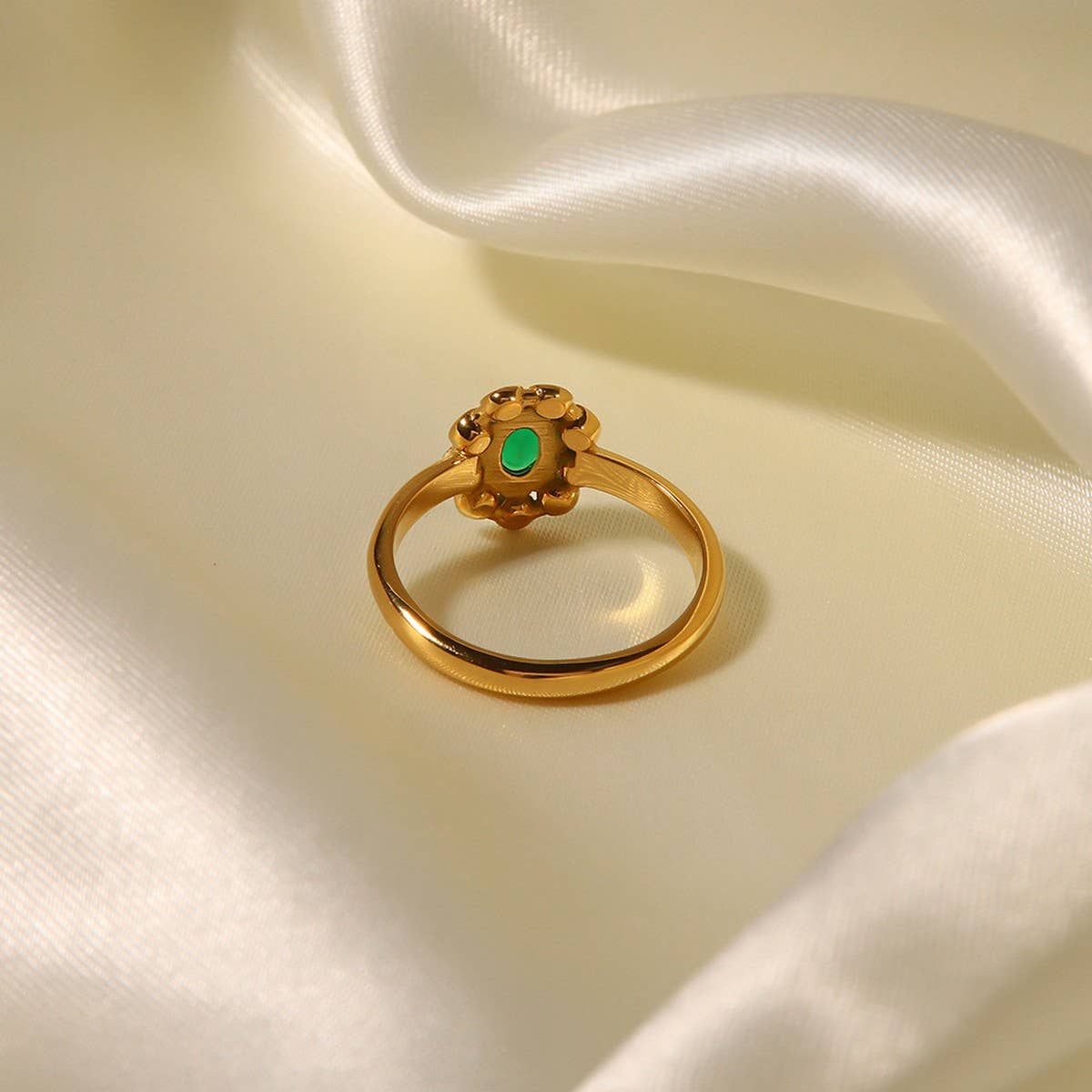 SUNFLOWER VERSATILE STAINLESS STEEL RING