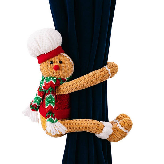 CWMM10341_GINGERBREAD CURTAIN TIEBACK CHRISTMAS DECORATION