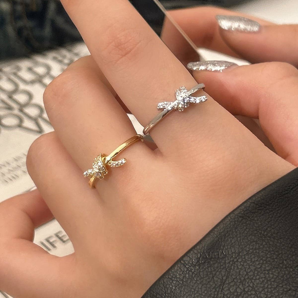FASHIONABLE AND HIGH-END SIMPLE ZIRCON OPEN RING_CWAJE3094