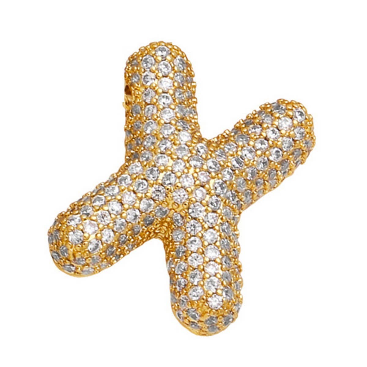 Copper Zirconia Pendant Necklace - Hip Hop