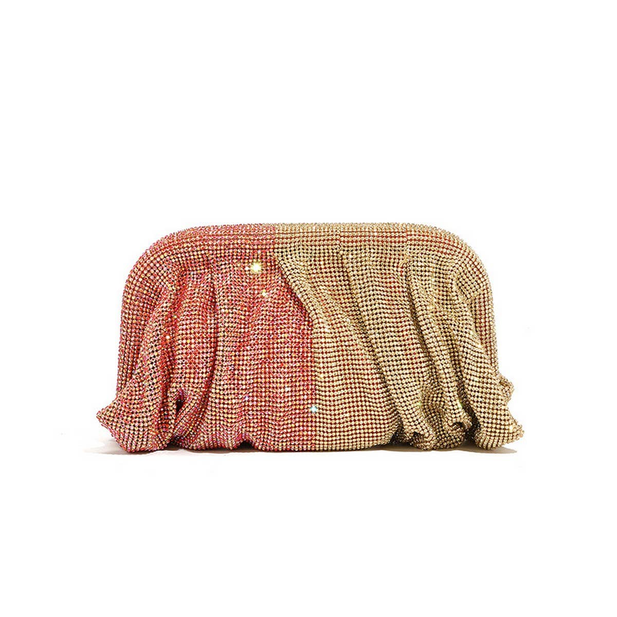 LUXURY HANDMADE RHINESTONE CLOUD CLIP EVENING BAG_CWAB3591