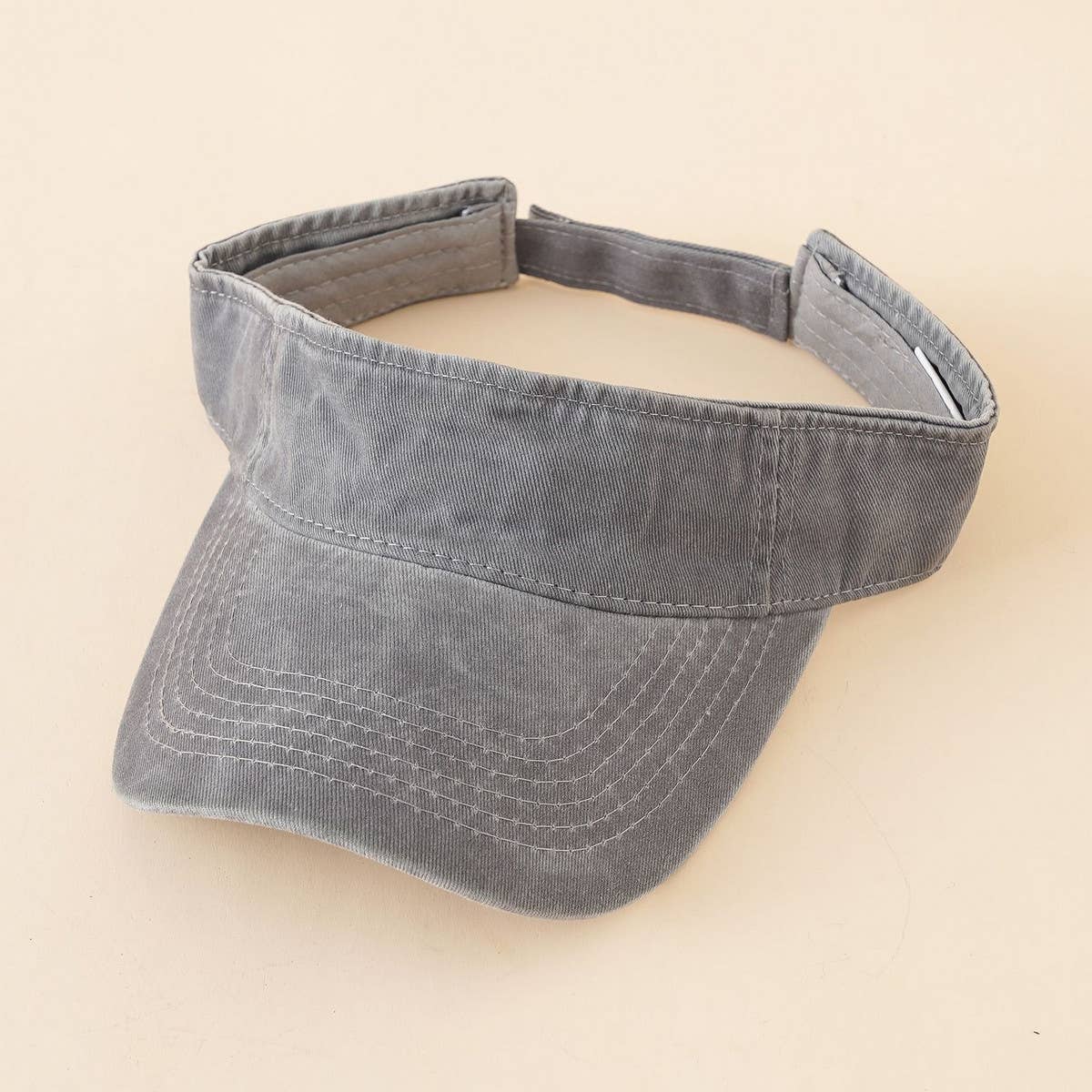 VINTAGE WASHED DENIM VISOR_CWAH1418