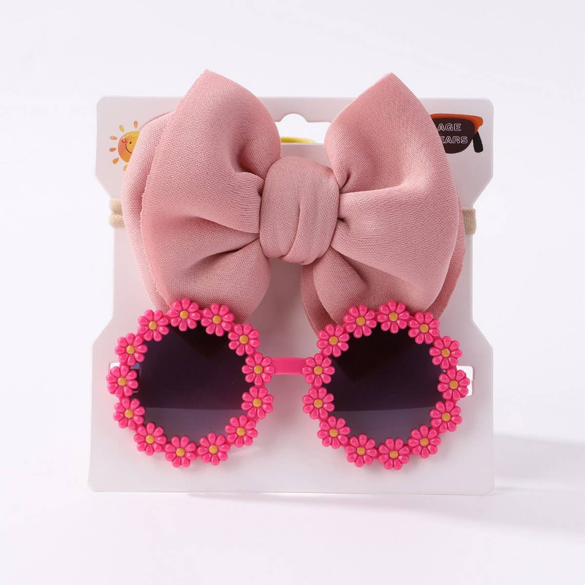 Summer Bow Headband & Sunglasses Set for Kids_CWAHA6744