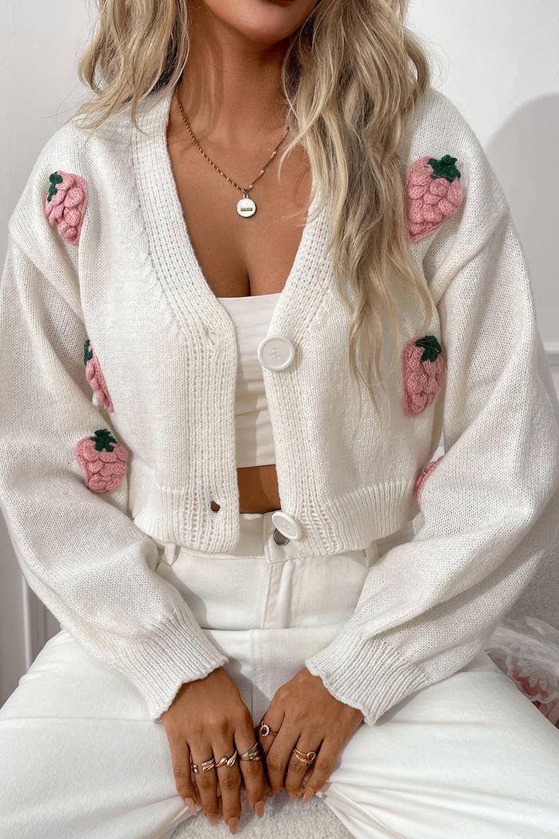 CWOSWL07086_AUTUMN AND WINTER BUTTON LONG-SLEEVED KNITTED TO