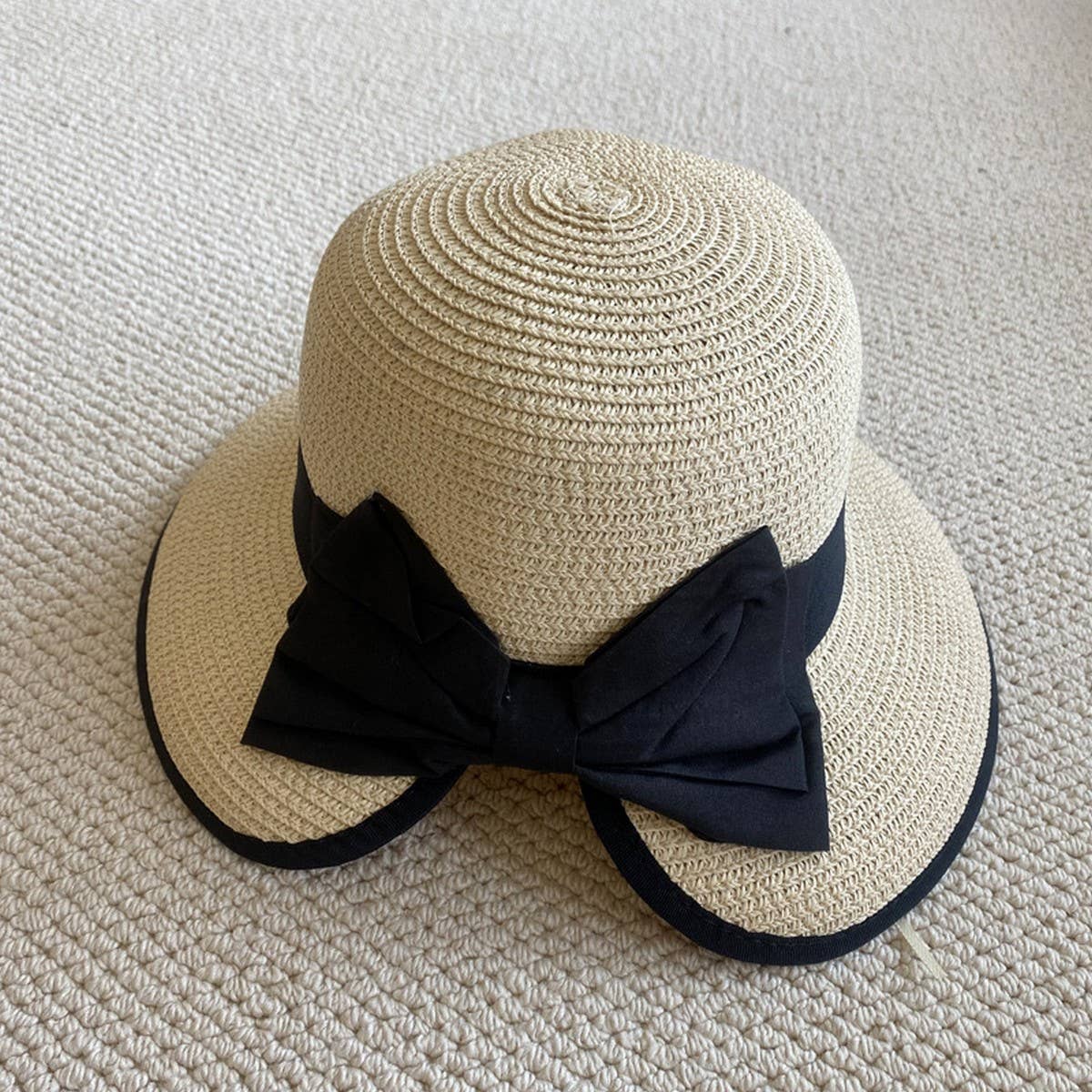 Summer beach vacation sun protection straw hat_CWAH3432
