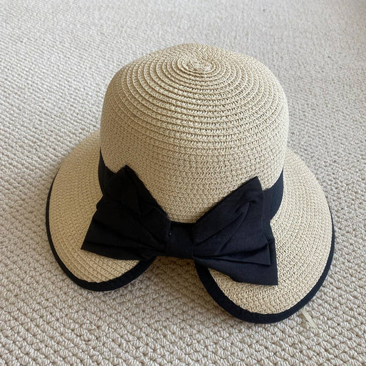 Summer beach vacation sun protection straw hat_CWAH3432