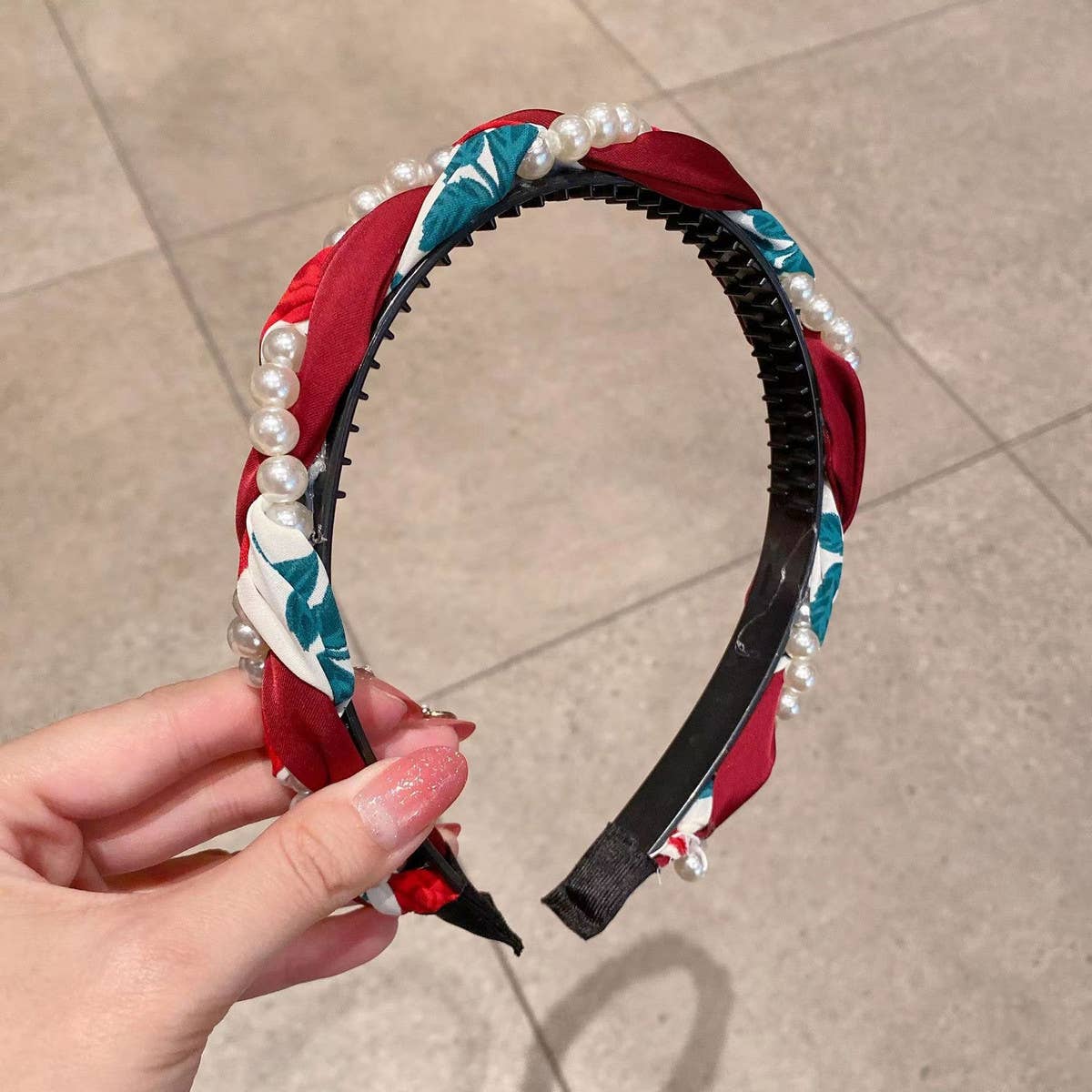 2024 NEW PEARL FLOWER HAND-WOVEN HEADBAND_CWAHA1704