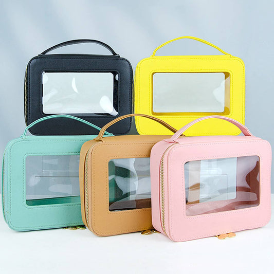 TRAVEL PORTABLE PORTABLE TRANSPARENT COSMETIC BAG_CWAB1090