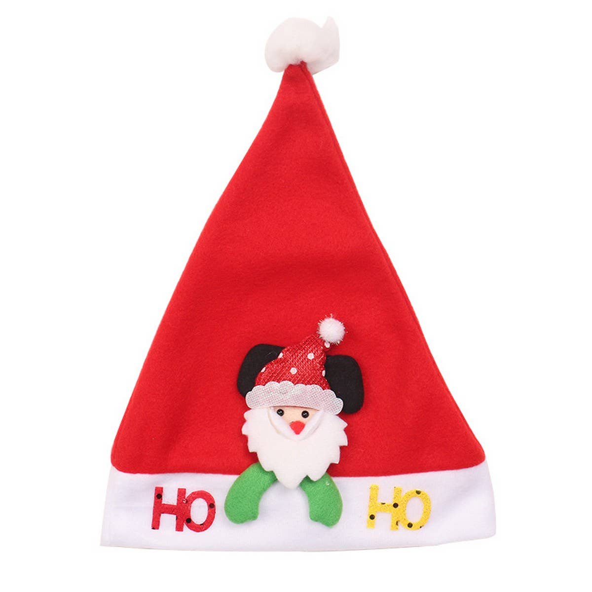 Luxury Plush Santa Hat with Doll Design_CWAJE05370