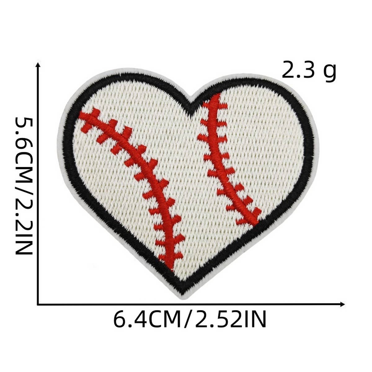 FOOTBALL BADGE HEART ACCESSORY PATCH