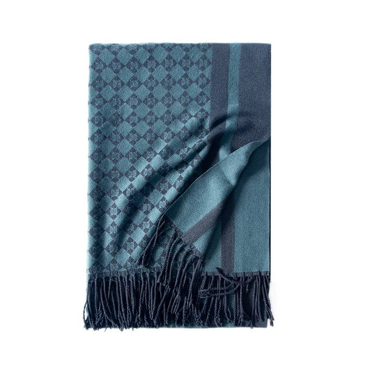 WINTER LETTER PRINTED SCARF TASSEL BLANKET SHAWL