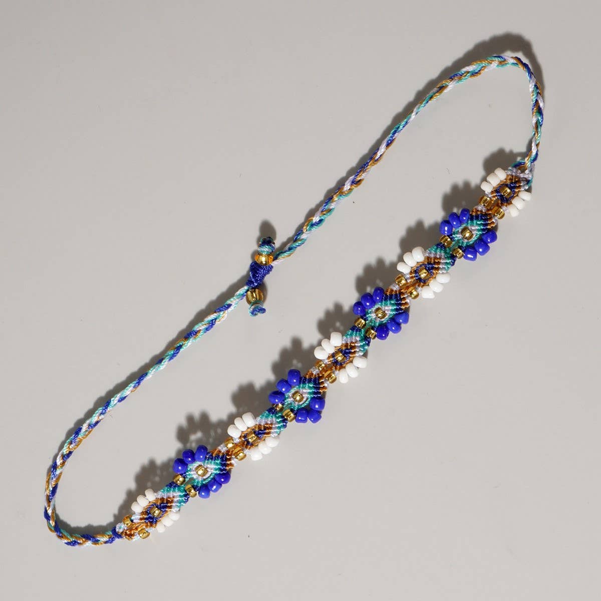 COLORFUL FLOWER RICE BEADS HANDMADE BEADED BRACELET