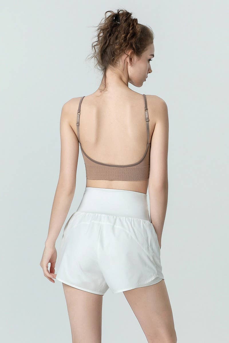 CWBSP0464_BREATHABLE ANTI-EXPOSURE LOOSE YOGA SHORTS